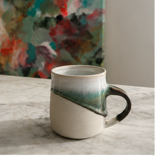 Sea foam | XL Ceramic Mug | Peter Black