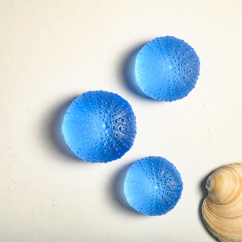 Sea Urchin - Kina | Pale Cobalt | Hand Cast Glass