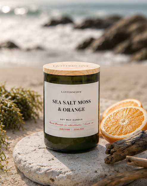 Sea Salt, Moss & Orange Candle | Jade