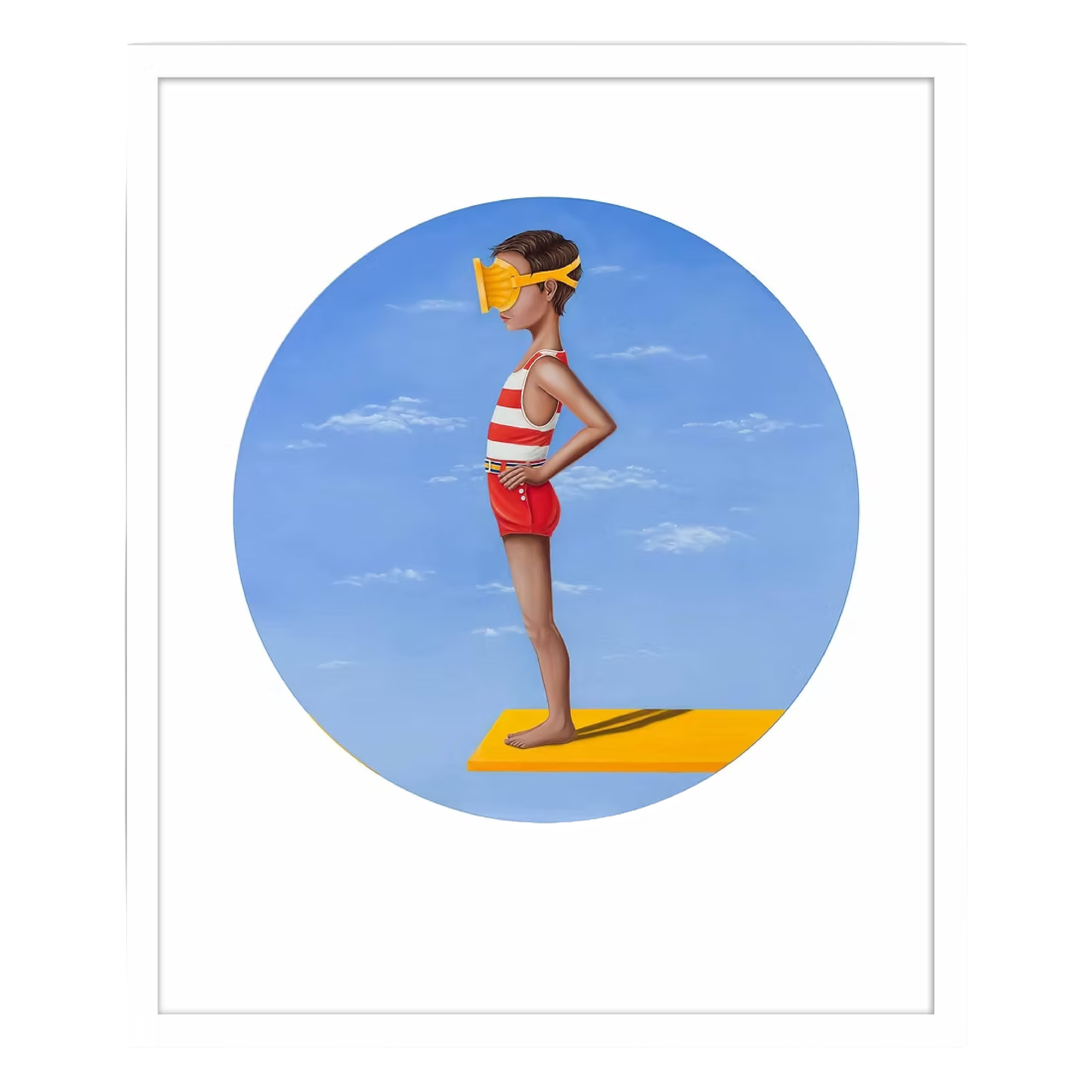'Sky Dive 2' Framed Print