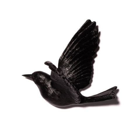 Korimako / Bellbird Wings Back | Glass Bird